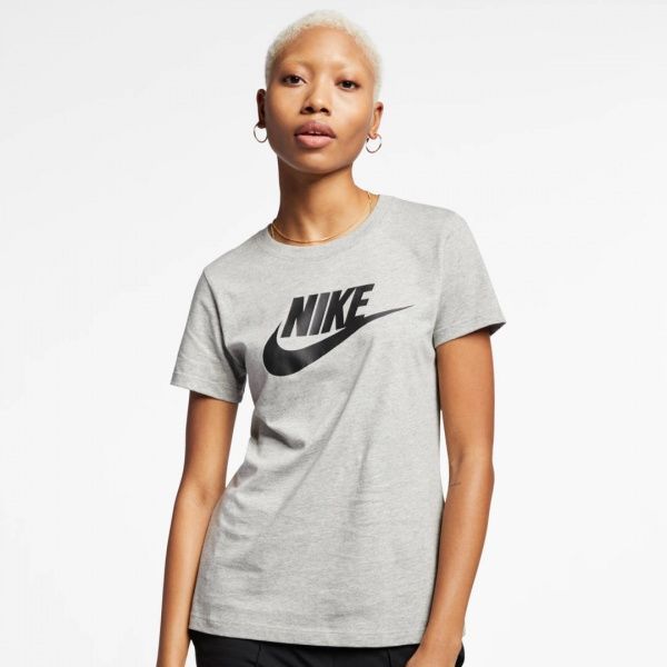 Футболка Nike W NSW TEE ESSNTL ICON FUTUR BV6169-063 S темно-сірий