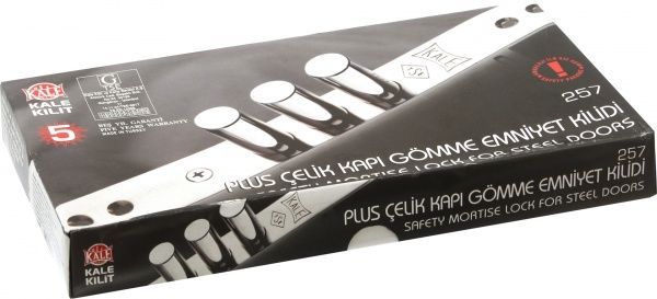 Дверний замок вхідний Kale 257 циліндровий хром