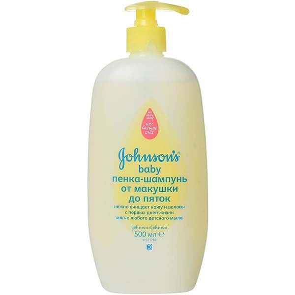 Шампунь-пена Johnson's Baby От макушки до пяток 500 мл