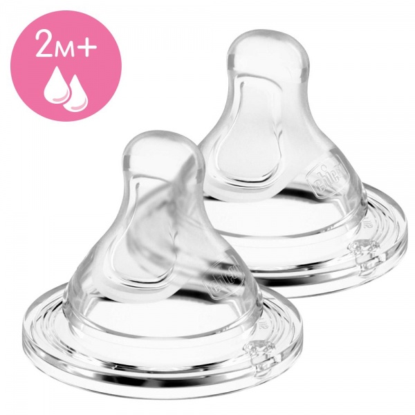 Набор сосок Chicco Perfect 5 от 2 месяцев средний поток 2 шт. 20323.00