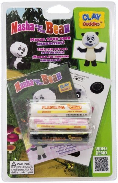 Набор для лепки Clay Buddies Маша и Медведь Панда базовый 309001