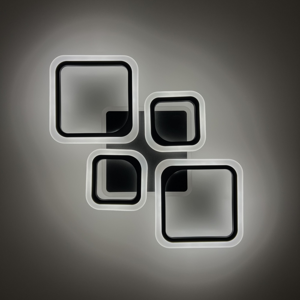 Люстра світлодіодна Luminaria 90 Вт LED-модуль чорний OVAL RGB 90W 5S BLACK