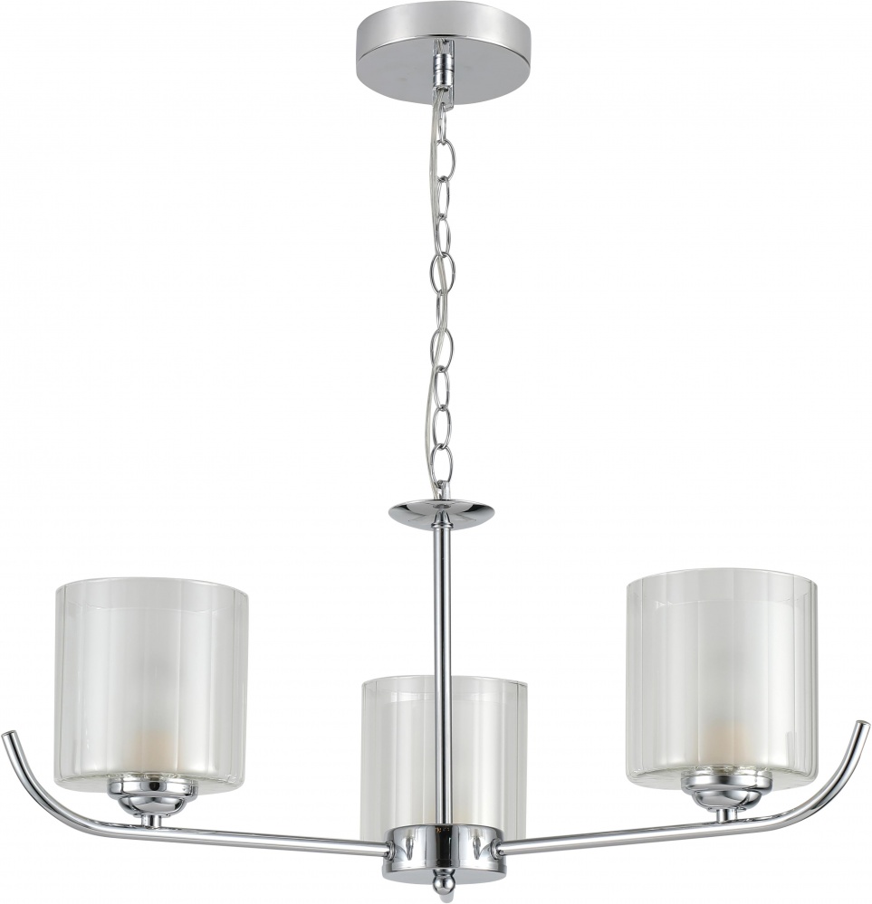 Люстра підвісна Sensio Serpens 3x40 Вт E27 білий/хром ALG-07491/3