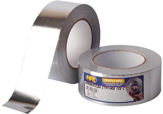 Клейка стрічка алюмінієва високотемпературна HPX AL5050L 50 мм 50 м 30 мкн
