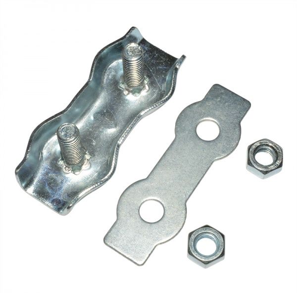 Затискач для троса подвійний 8 мм