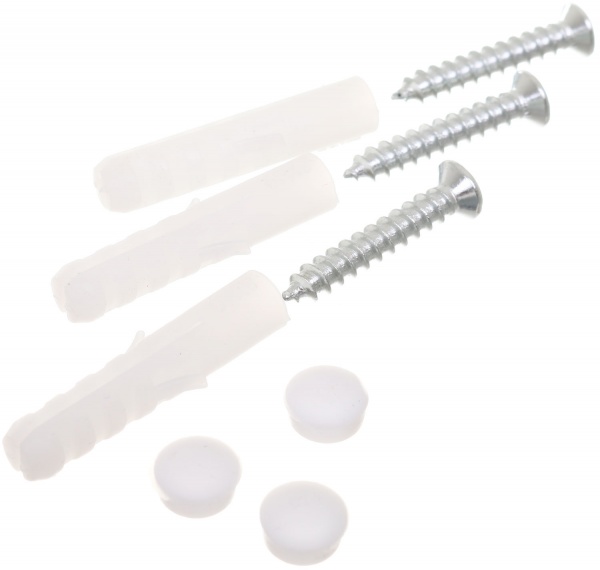 Гачки на планці VI тип 1+1 нікель/білий