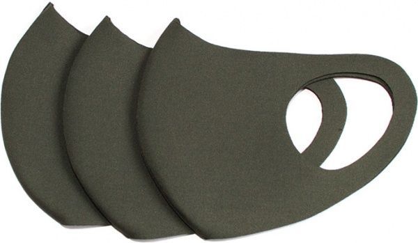 Маска Grandtex неопренова багаторазова хакі р. L 3 шт.