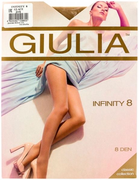 Колготки Giulia Infinity глейс 8 den р. 2 бежевый 