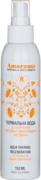 Термальная вода Амаранте с D-пантенолом и экстрактом виноградной косточки 150 мл