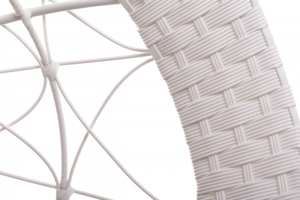 Кресло-кокон Сфера Люкс плетение орегон белый