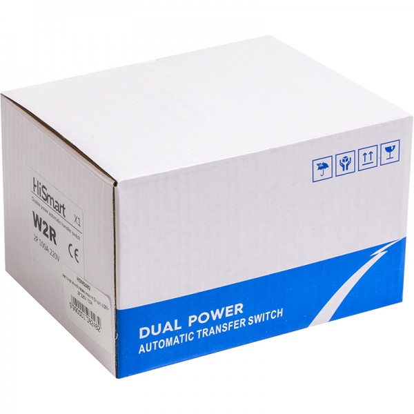 Перемикач навантаження HiSmart W2R-2P 220V 100A HS082482