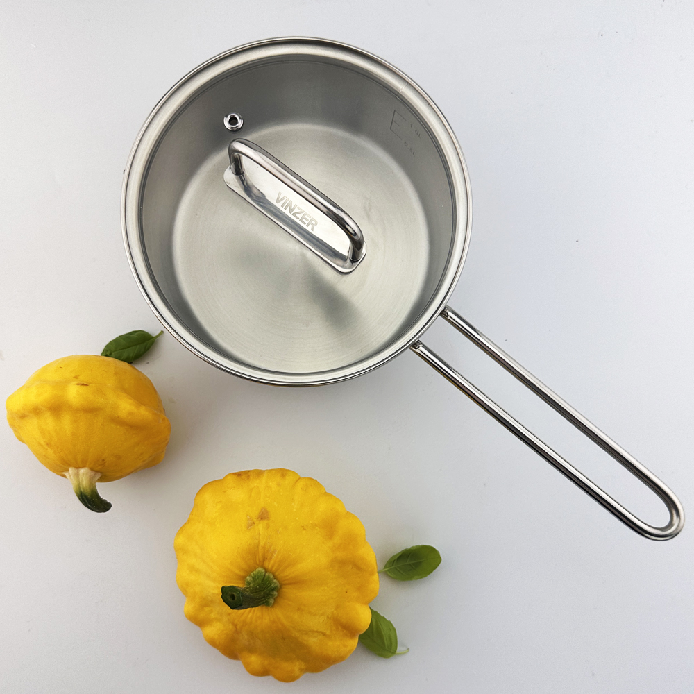 Ківш з кришкою Vinzer Glossy Line 1,5 л 50042