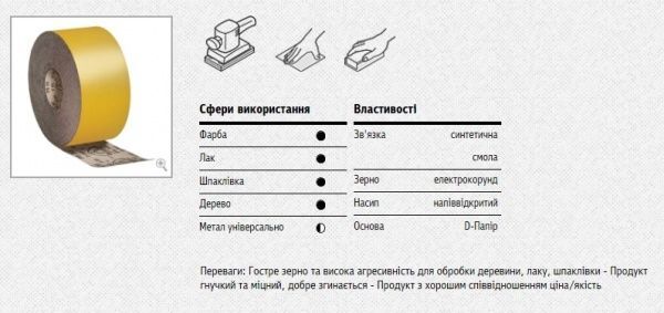 Наждачная бумага Klingspor PS30D mini P150 343051