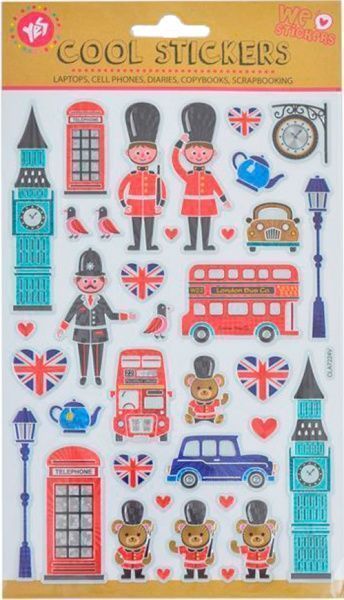 Набор наклеек с тиснением London 953500 28 шт.