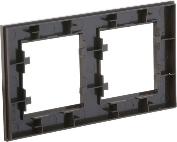 Рамка двомісна Makel Karea 00 горизонтальна коричневий