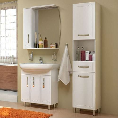 Зеркало со шкафчиком Aqua Rodos Decor 65 шкафчик слева 