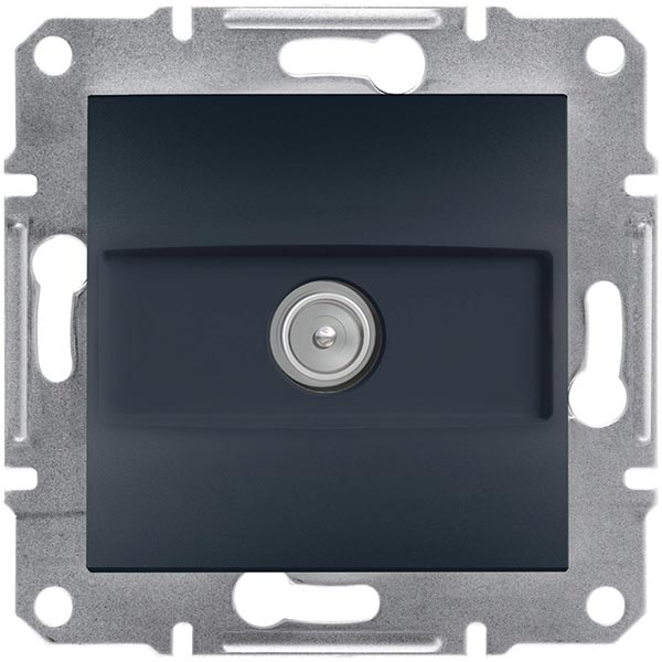 Розетка TV кінцева Schneider Electric Asfora антрацит EPH3200171