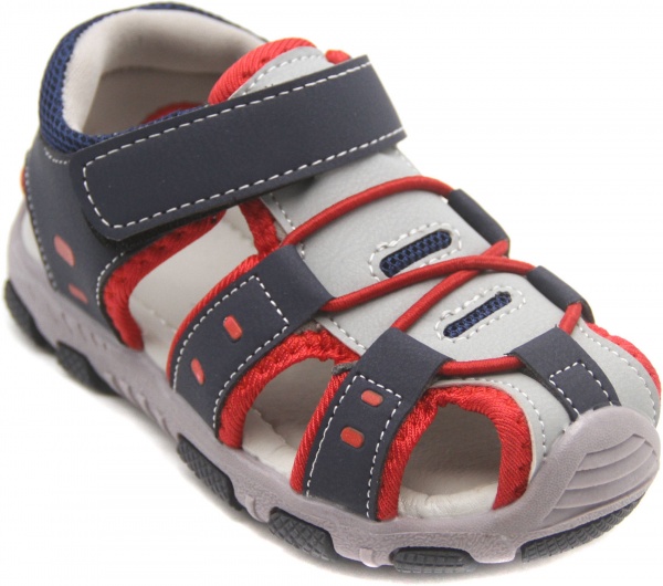 Сандалии для мальчика р.26 серый с красным UTSH-SK20039/red/26 