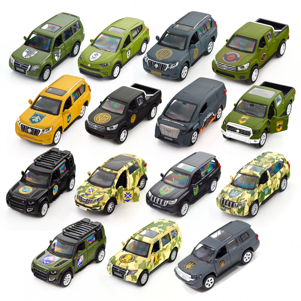 Автомодель TechnoDrive 1:32 серии Шевроны Героев Toyota Land Cruiser Prado 110 ОМБр 250359M