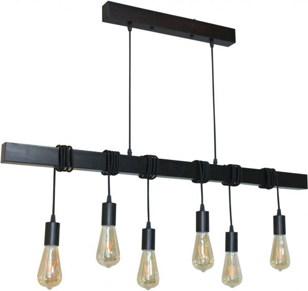 Подвес Геотон НСБ 02-6х0-970 6x60 Вт E27 венге Крона 