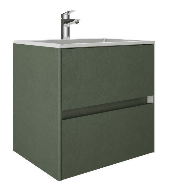 Тумба подвесная Water House Preference N2 60 МДФ цемент хаки под умыв.Амальфи 60