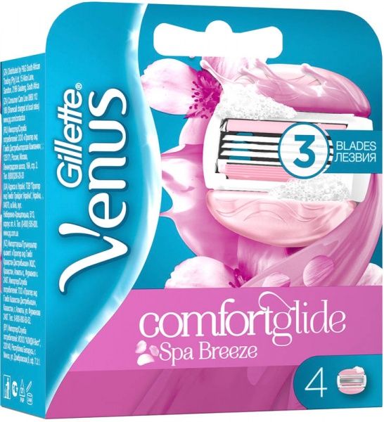 Сменный картридж Gillette Venus ComfortGlide Spa Breeze 4 шт.