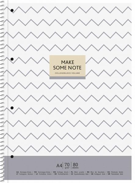 Блокнот А4 80 листов клетка A4-080-6505K Школярик