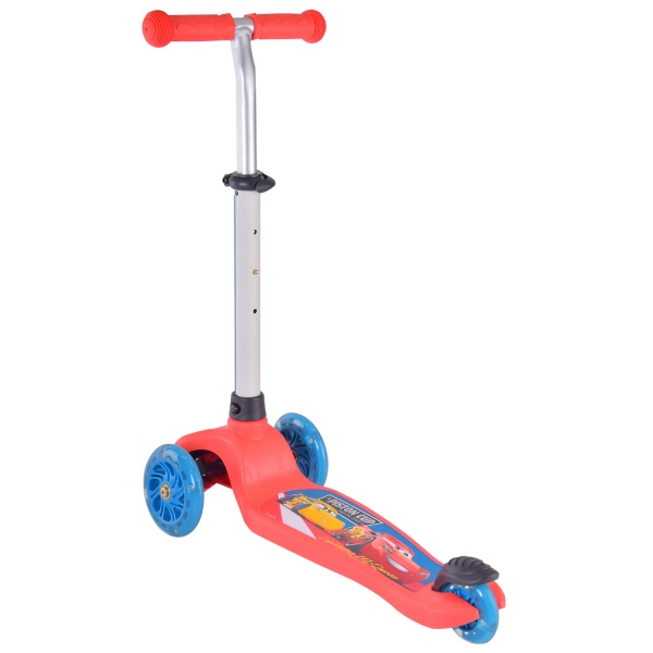 Самокат Disney Cars красный LS2213 