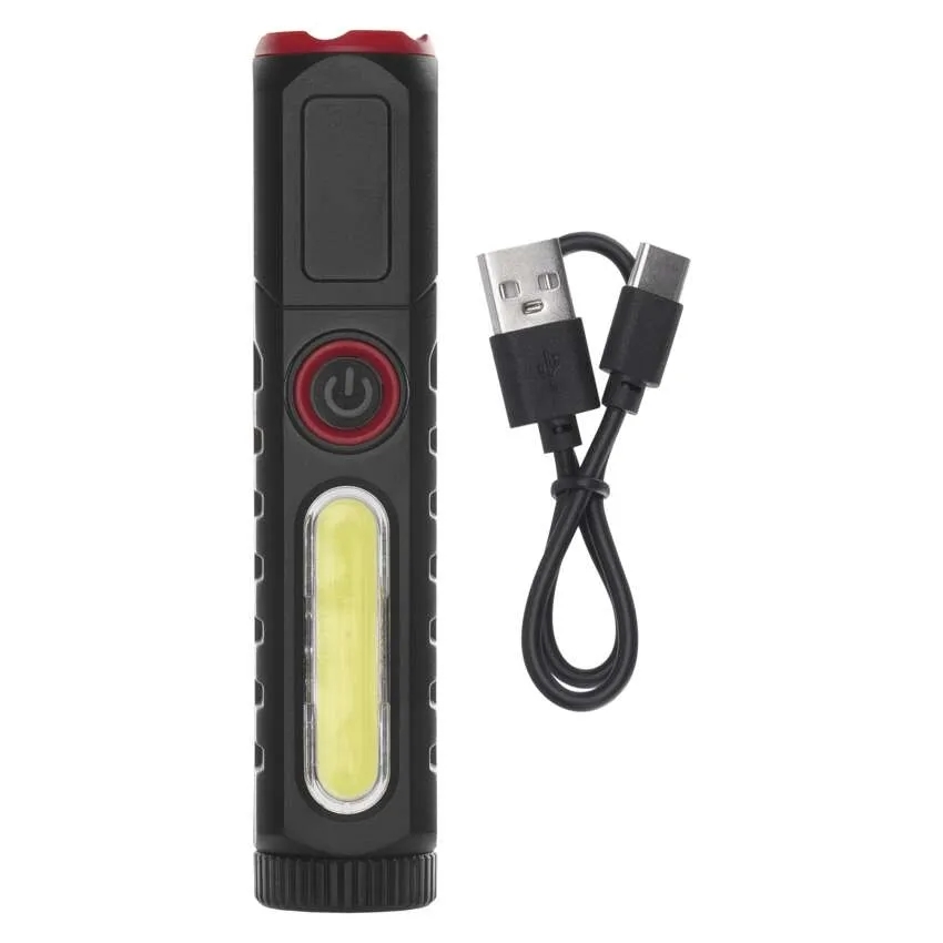 Ліхтар-лампа Emos LED Li-Ion 400 mAh 120 Lm чорно-червоний P4720