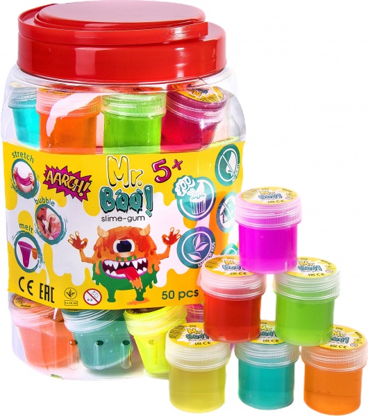 Игровой набор Лизун-Антистресс АСОРТІ 20г Mr Boo