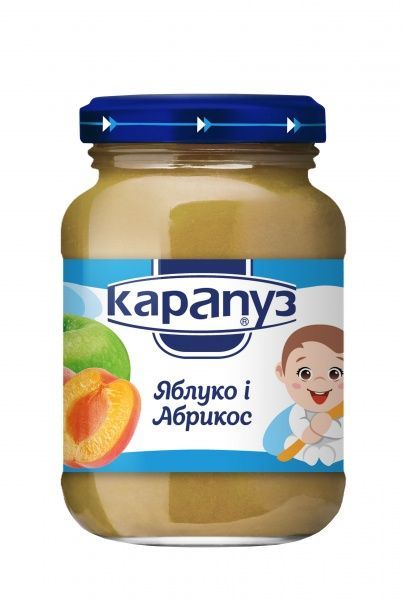 Пюре Карапуз Яблоко и абрикос 200 г 4820012000074 
