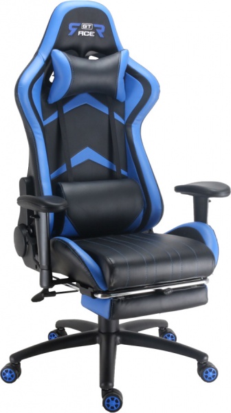 Крісло GT Racer X-2534-F чорно-синій 