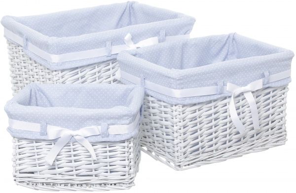 Кошик плетений з текстилем 31x22x20 см HQ13-4TK-4 