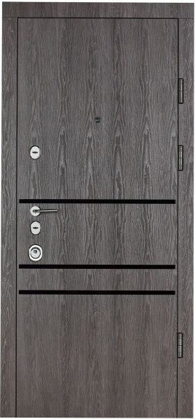 Двері вхідні Булат Сек'юриті 517 дуб немо карбон 2050x950мм ліві