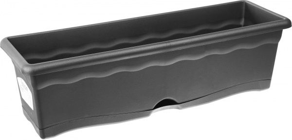 Ящик балконный Plastiken Terrа Jardinera 7552 прямоугольный 12 л антрацит (7552 antr) 