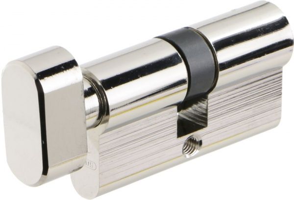 Цилиндр Abus KE45 30x30 ключ-вороток 60 мм матовый никель