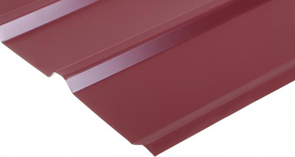 Профнастил глянцевый PSM ПР-20Б 0,35x1150x2000 мм RAL 3005 вишневый
