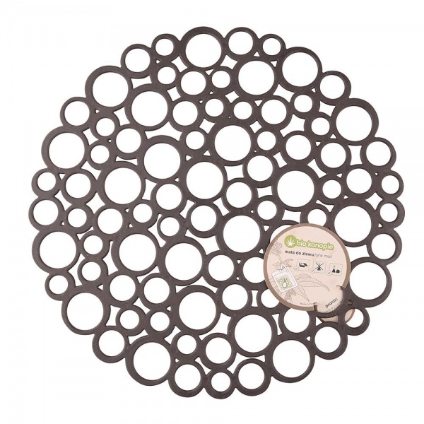 Сітка в мийку BIO кругла чорна PRC