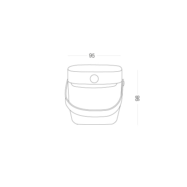 Ємність для зберігання KP-07 S T/WHITE