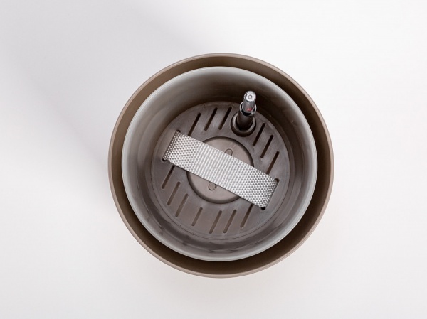 Вазон пластиковый Plastia с системой автополива Tolita 19 см круглый 2,2 л коричневый (1707081907) 