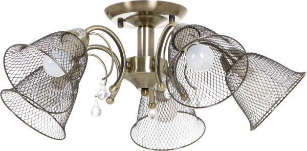 Люстра подвесная Luce 715 5xE14 венге 