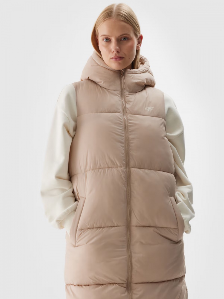 Жилет 4F VEST JACKET F143 4FWAW24TVJAF143-83S р.L бежевый