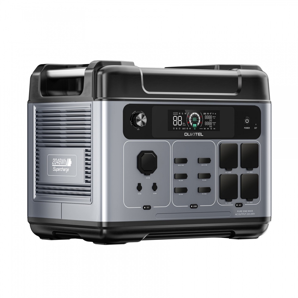 Зарядна станція Oukitel P2001E Plus 2400W (2048 Вт·год)