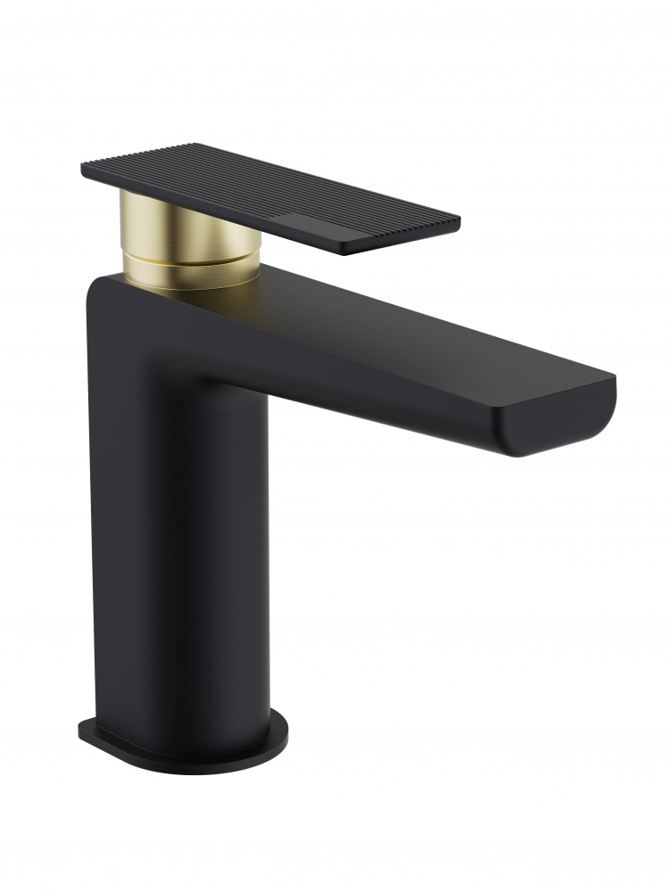 Смеситель для умывальника Aqua Rodos Cuba 01 black matte