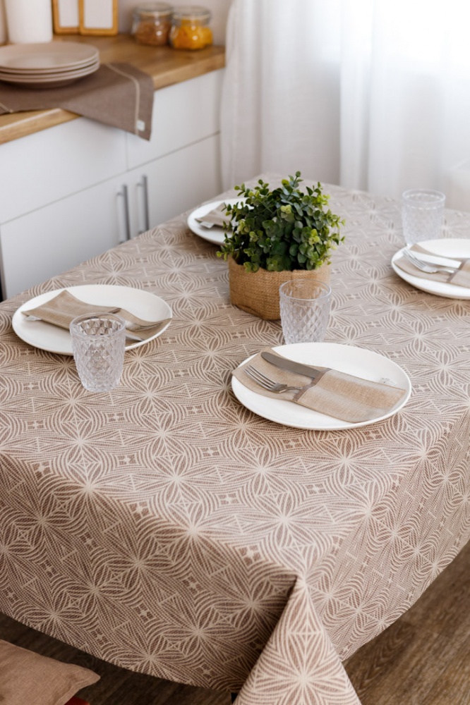 Скатерть Корица 133x133 см Прованс