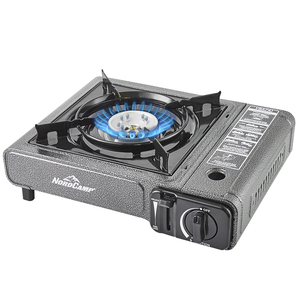 Плитка газовая NordCamp портативна з п'єзопідпалом 2,2 кВт; 160 г/год