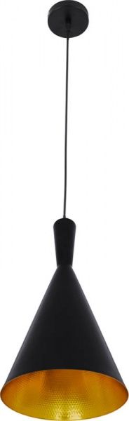 Подвес Hopfen Cone Loft 1x40 Вт E27 черный 