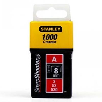 Скобы для ручного степлера Stanley 8 мм тип 53 (А) 1000 шт. 1-TRA205T