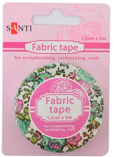 Самоклейка текстильна стрічка ЗЕЛЕНА ДОЛИНА 1.5см*5м 