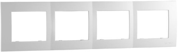 Рамка чотиримісна Mono Monte горизонтальна білий 105-010000-163